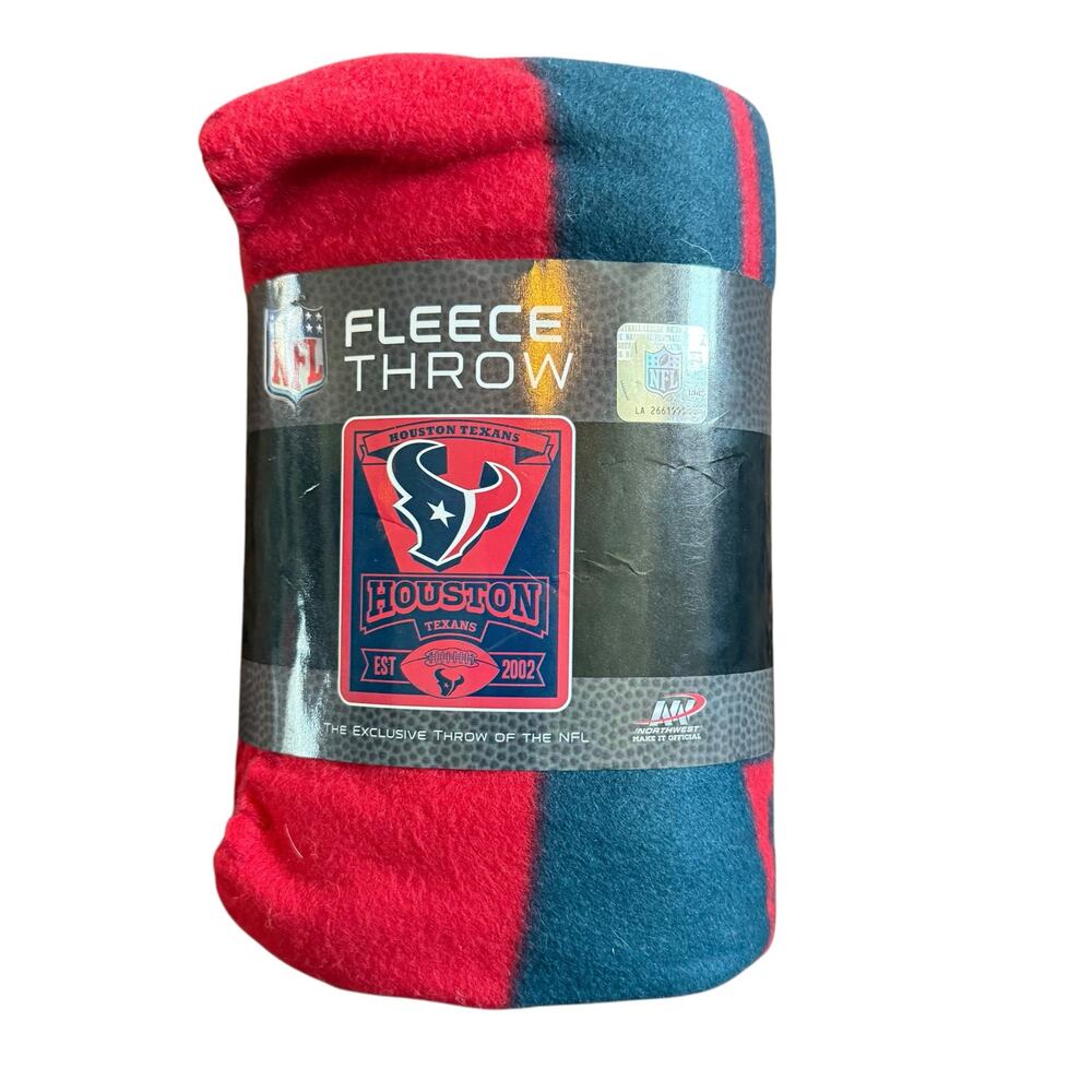 Houston Texans Fleece Throw Blanket NWT